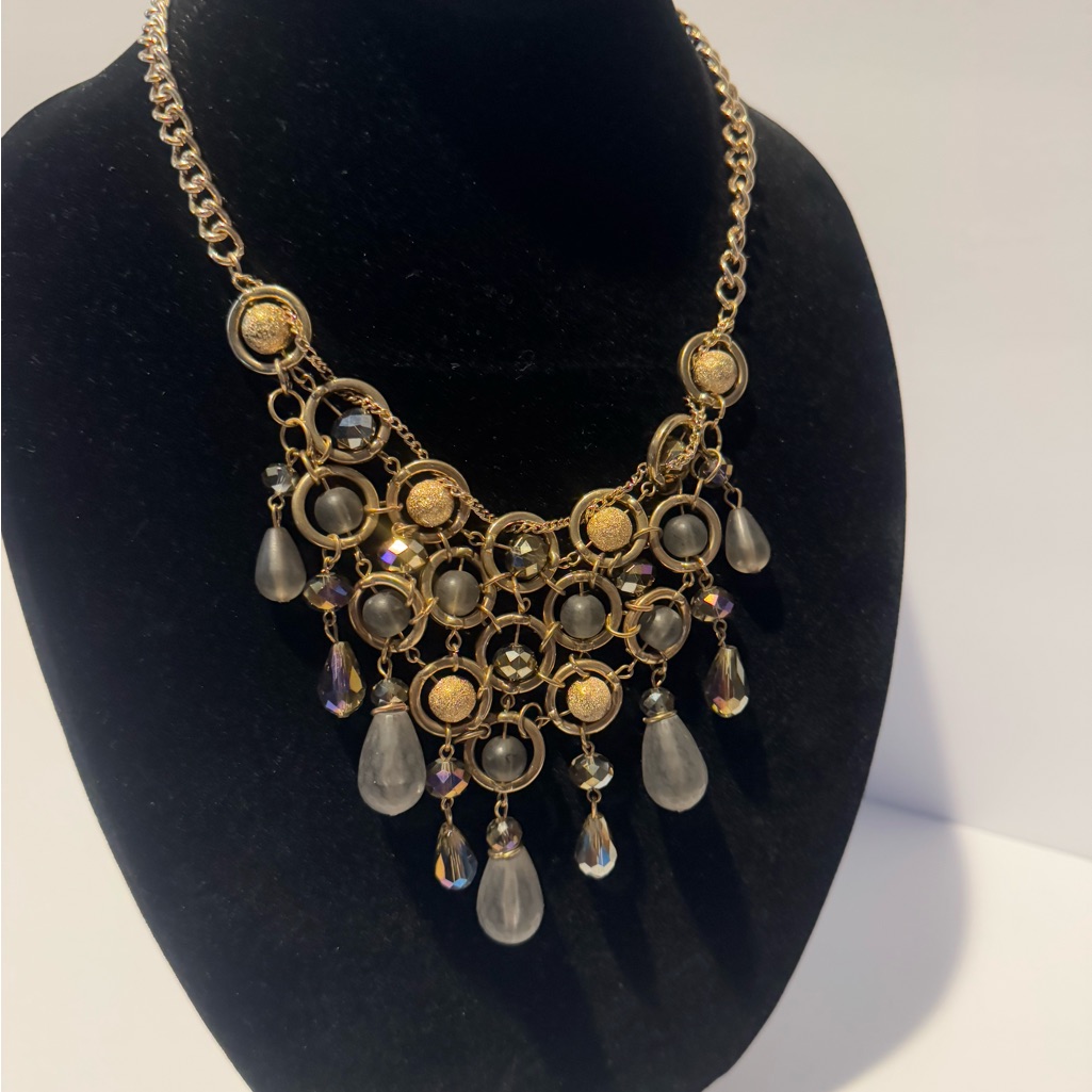 Charming Charlie Gold And Black Necklace Collection